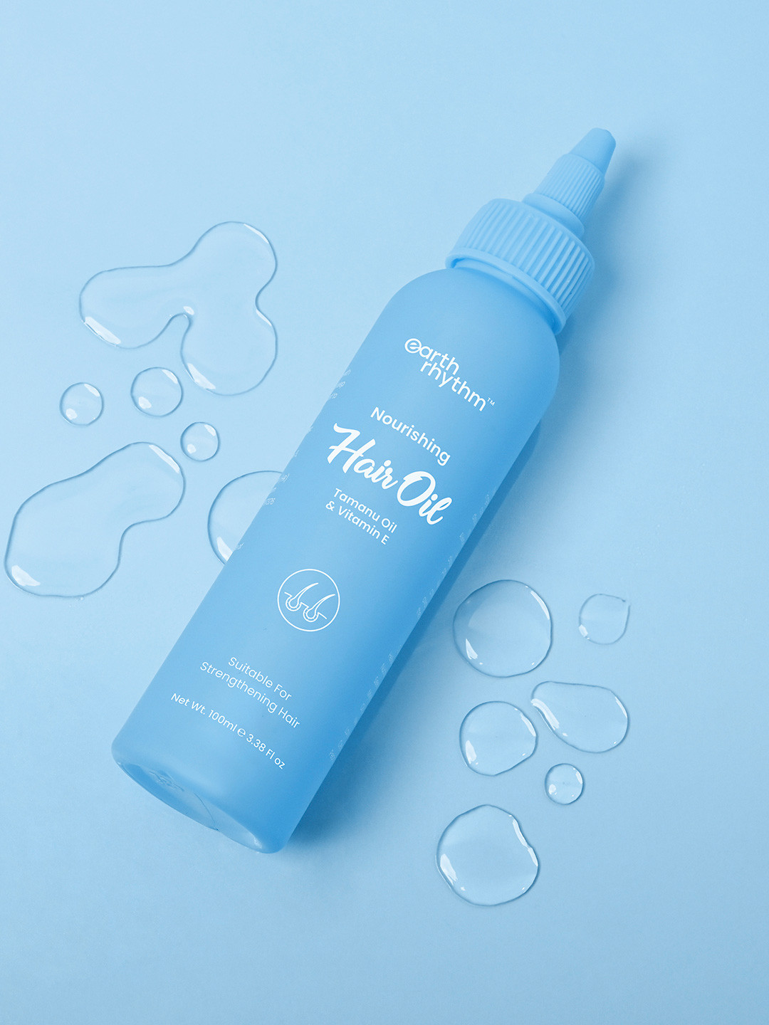 Earth Rhythm Tamanu Vitamin E Hair Oil with Olive Castor Oil - 100 ml