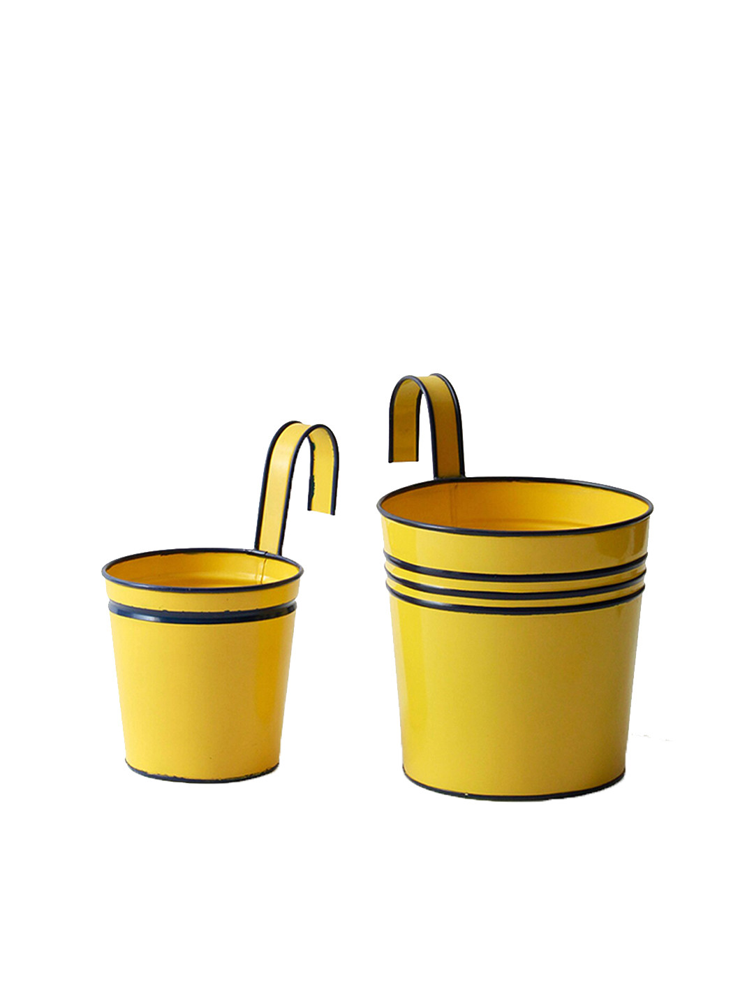 CASA DECOR  Yellow 2 Pieces Planters