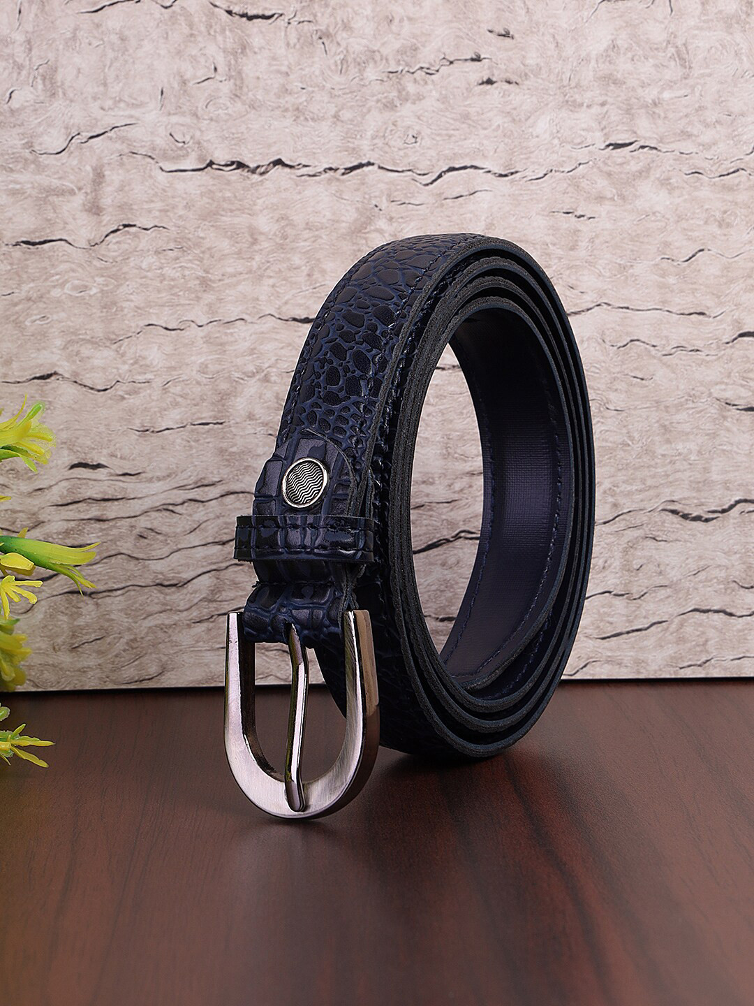 Kastner Women Slim Textured Formal Belt