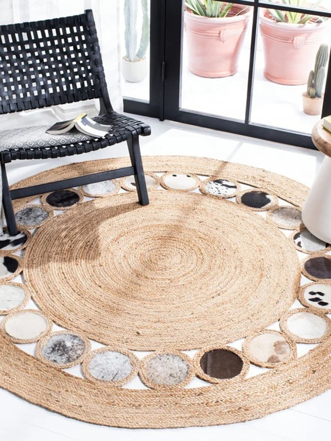 Art Avenue Cooke Brown Round Braided Jute Rug
