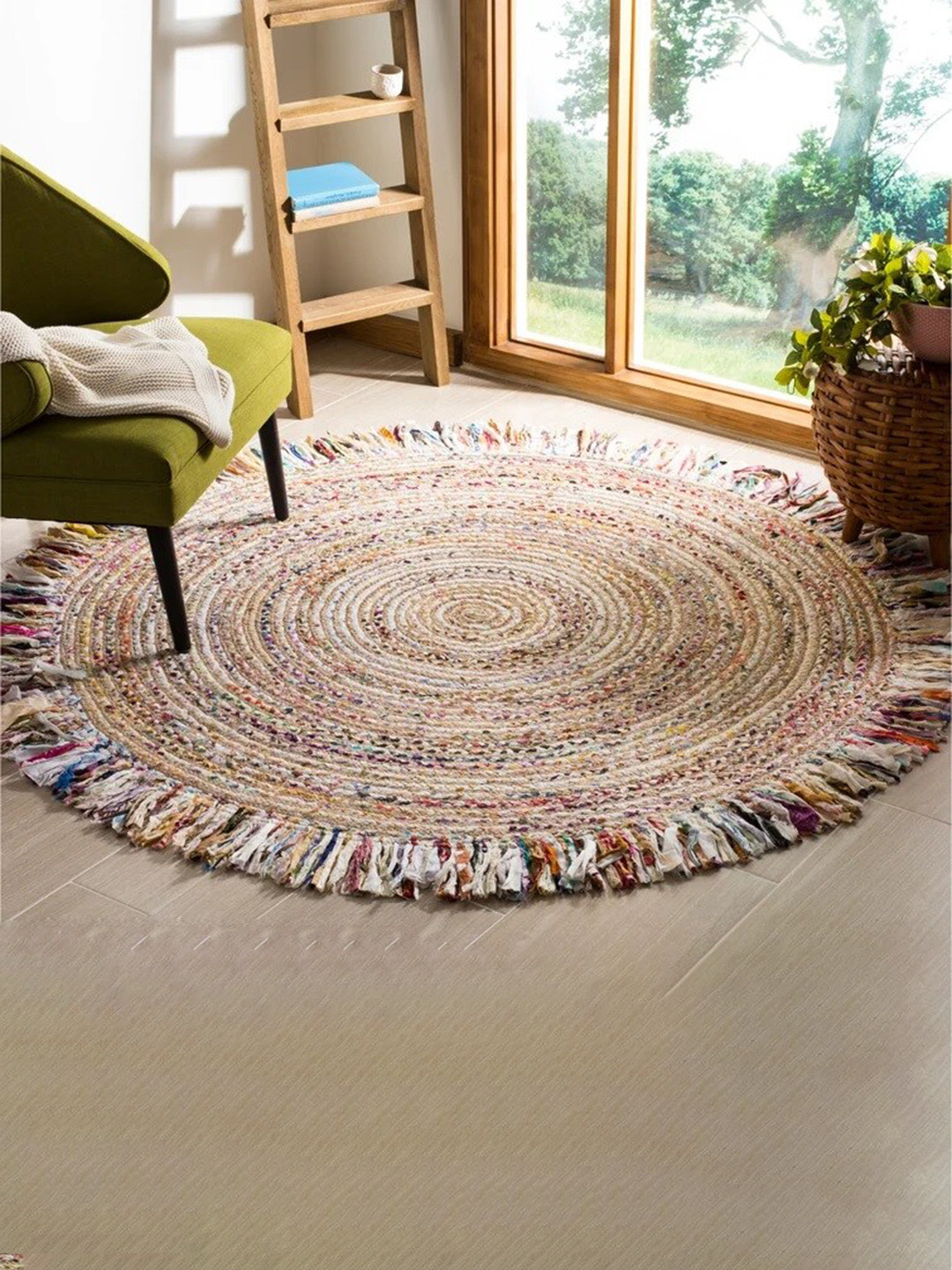 Art Avenue Brown Round Jute Rug