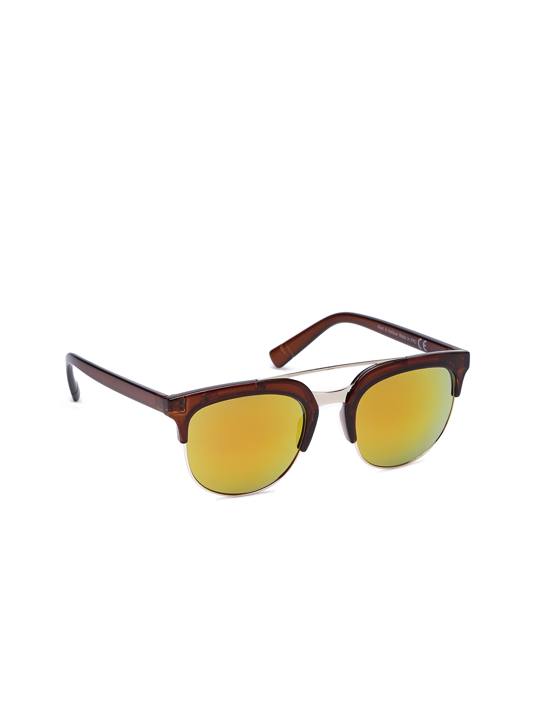For 299/-(70% Off) Mast & Harbour Unisex Browline Sunglasses MFB-PN-PS-DSA1998 at Myntra