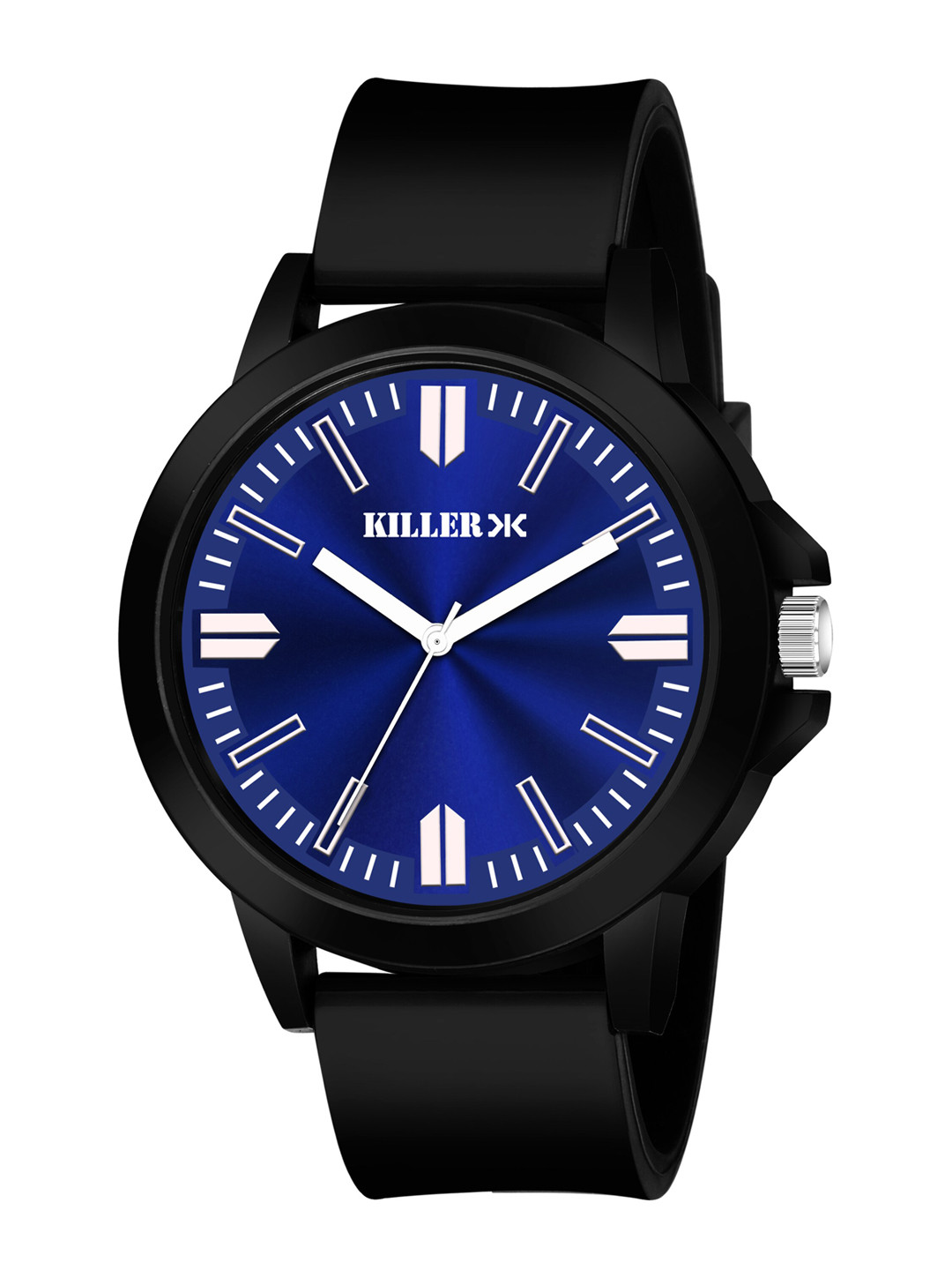 Killer Men Round Analogue Watch KL-9611-BL-WH