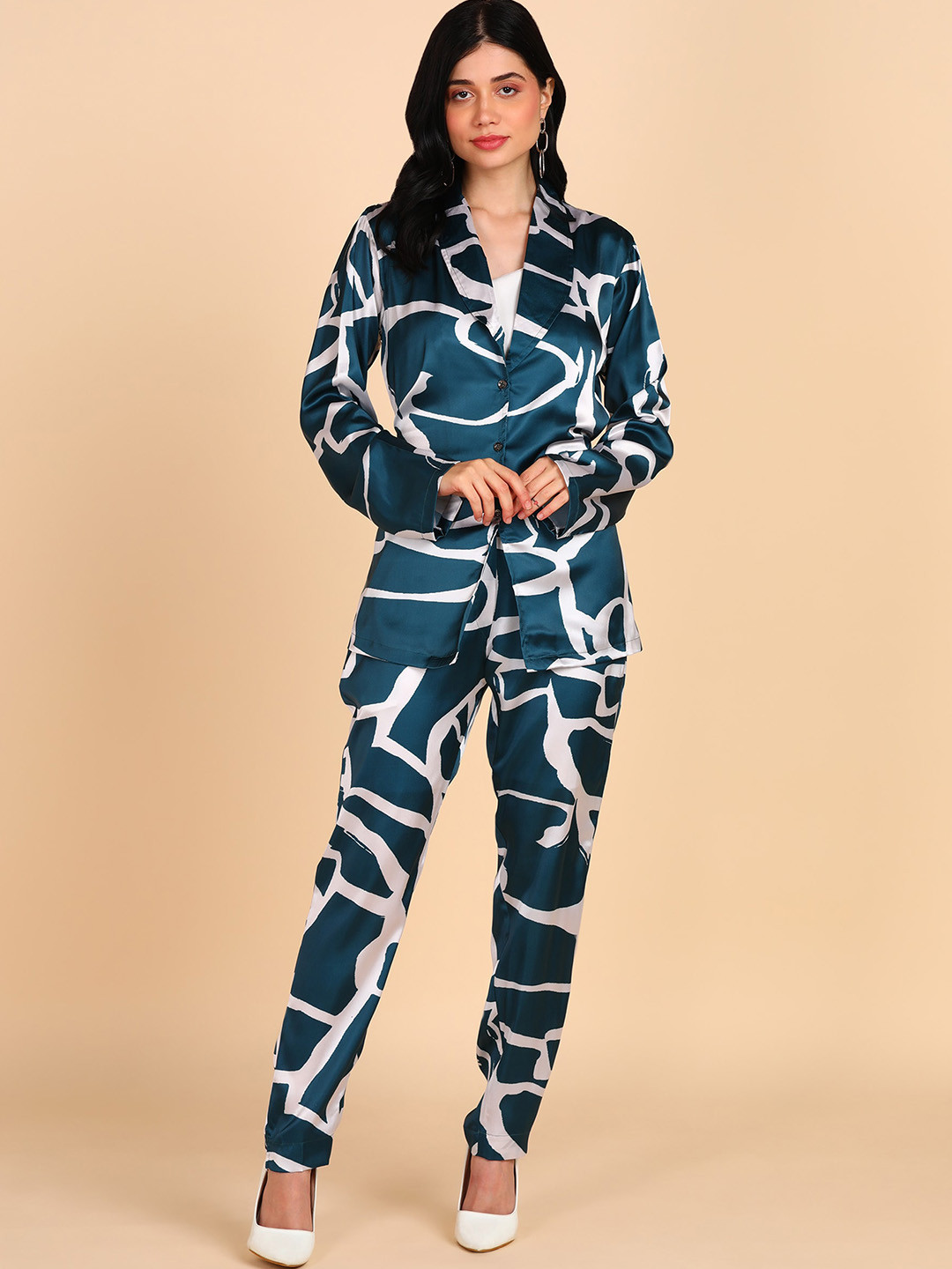 Rudraaksha Creations Abstract Printed Co-Ords