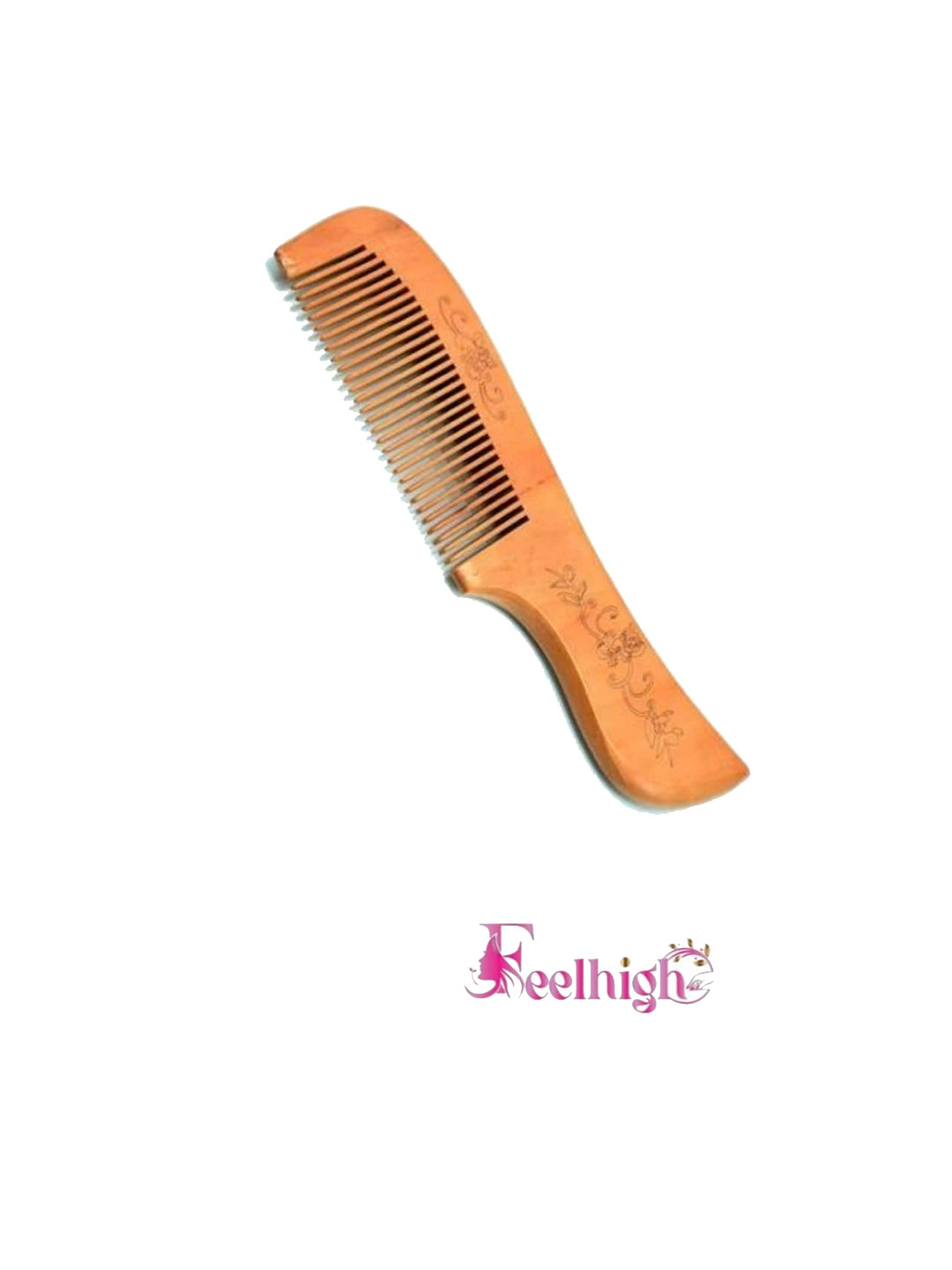 FEELHIGH Neem Wood Anti-dandruff Comb