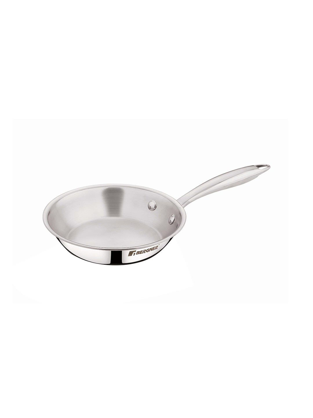 BERGNER Argent Triply Stainless Steel Induction Base Frypan 800ml