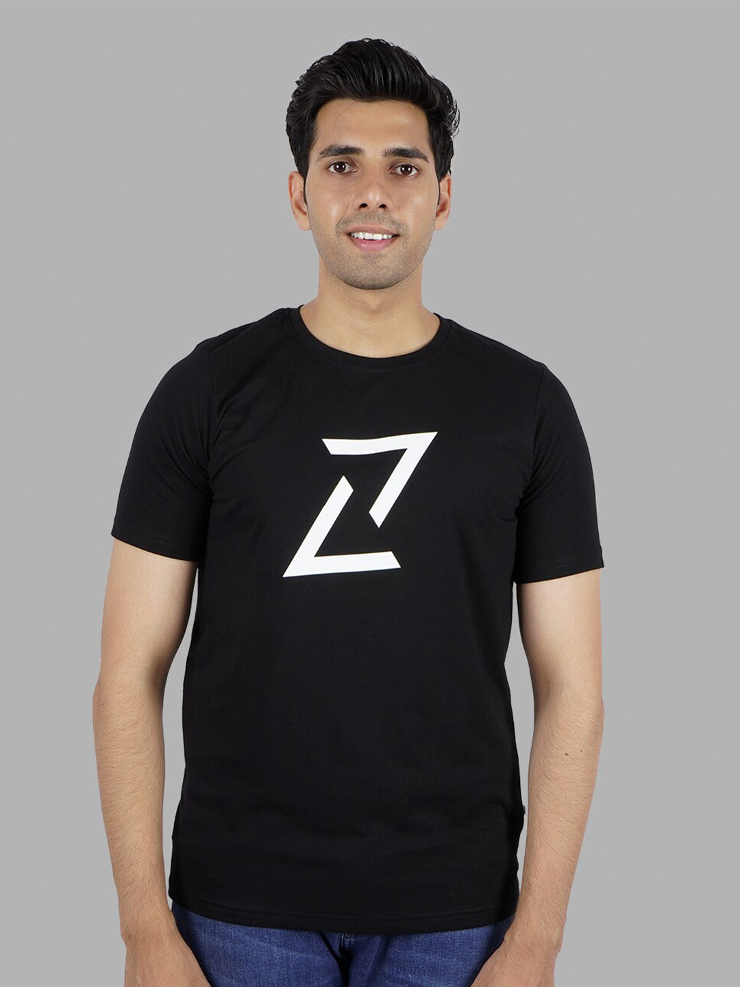 Elibolz Graphic Printed Round Neck Cotton T-Shirt