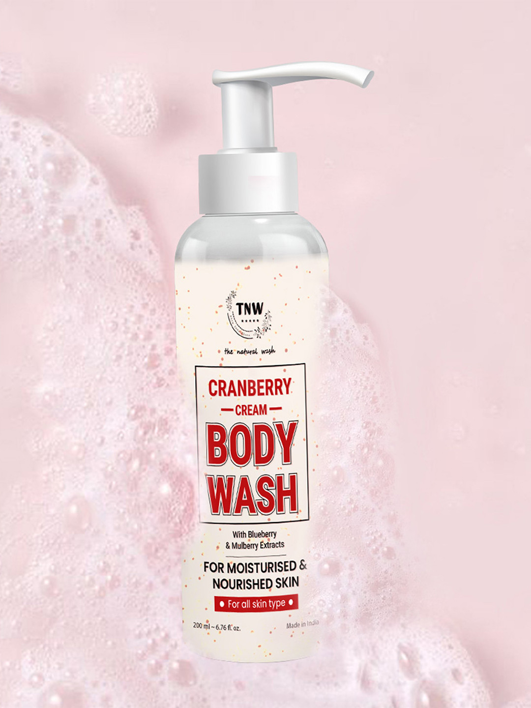 TNW the natural wash Cranberry Cream Body Wash with Blueberry Extract - 200 ml