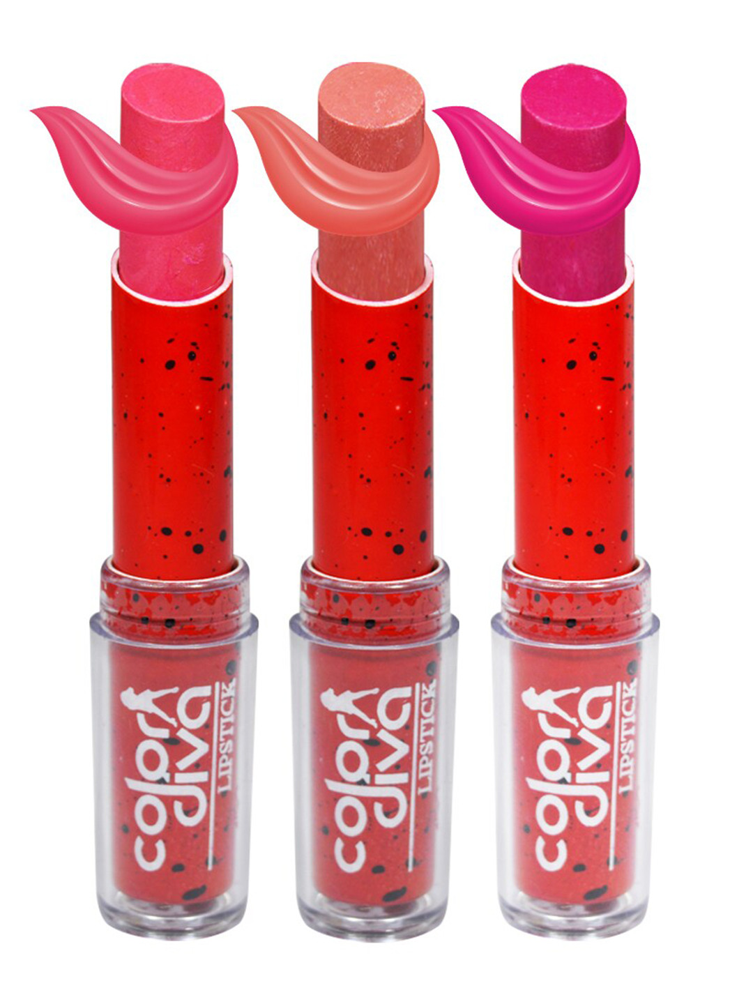 Adbeni Set Of 3 Hot Shot Lipsticks- Carnation 01-Pink Perfect 03-Japonica 06
