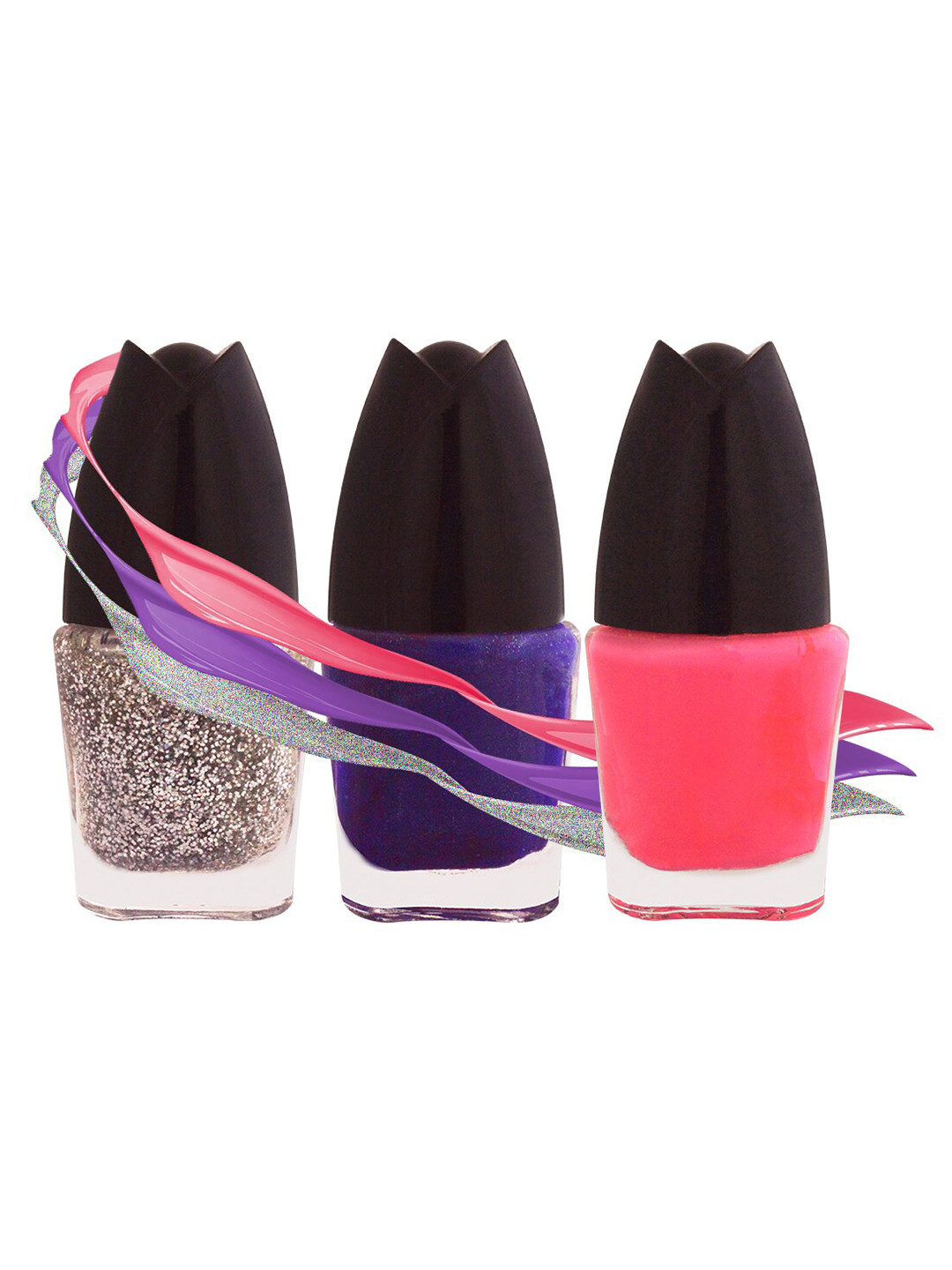 Adbeni Fun & Bright Set Of 3 Long Lasting Nail Polishes - 5ml Each - 03-04-05