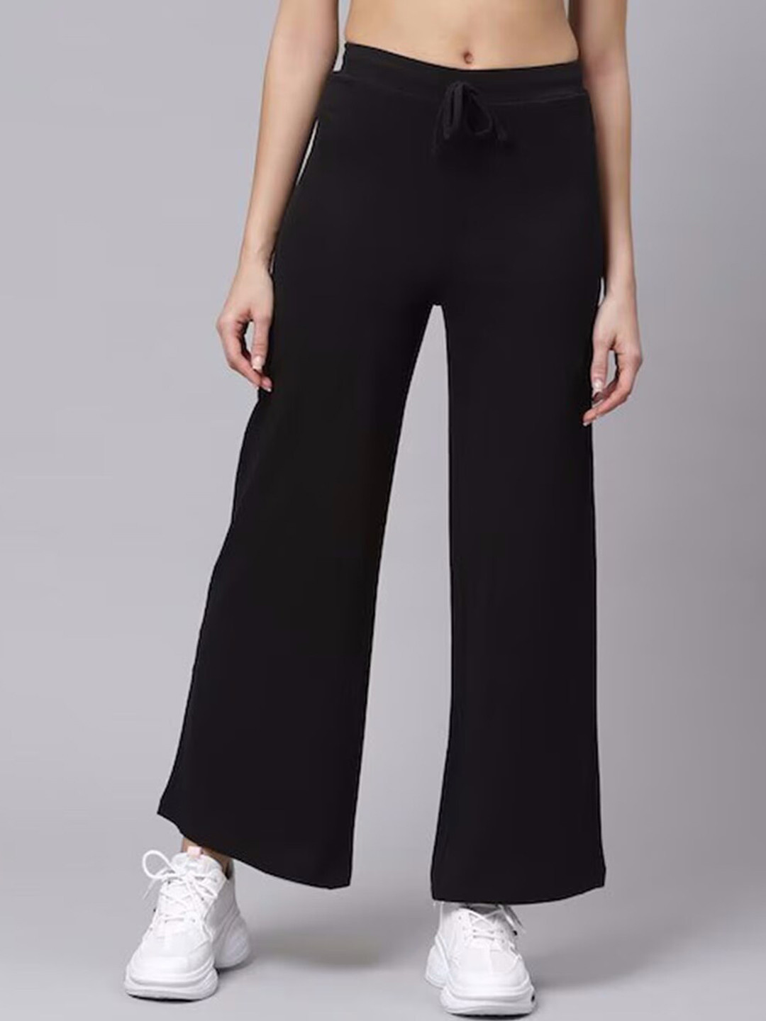 COLOR CAPITAL Women Wide Leg Relaxed Fit Track Pants