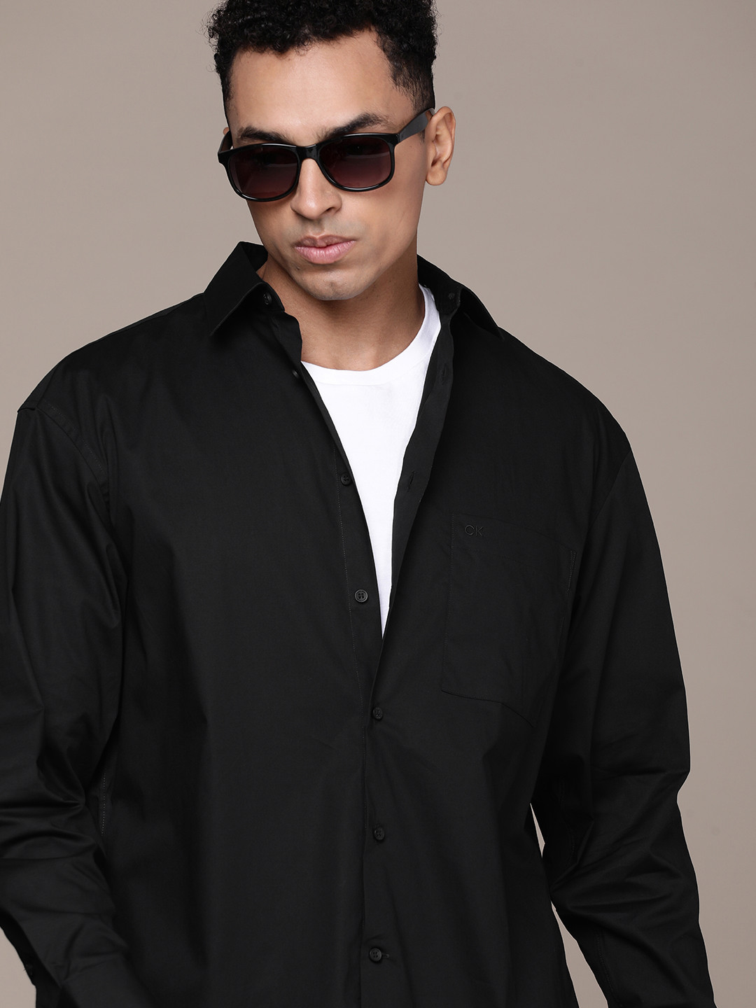 Calvin Klein Jeans Solid Relaxed Fit Casual Shirt