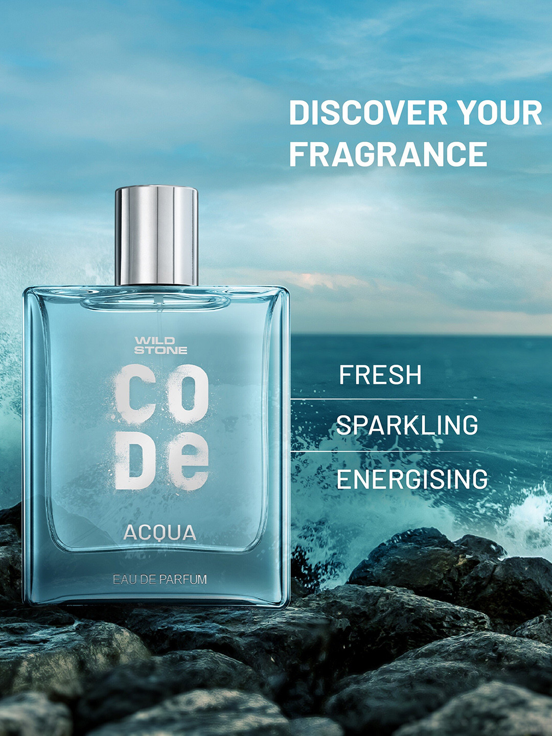 Wild stone Men Code Acqua  Long Lasting Eau De Parfum - 100 ml