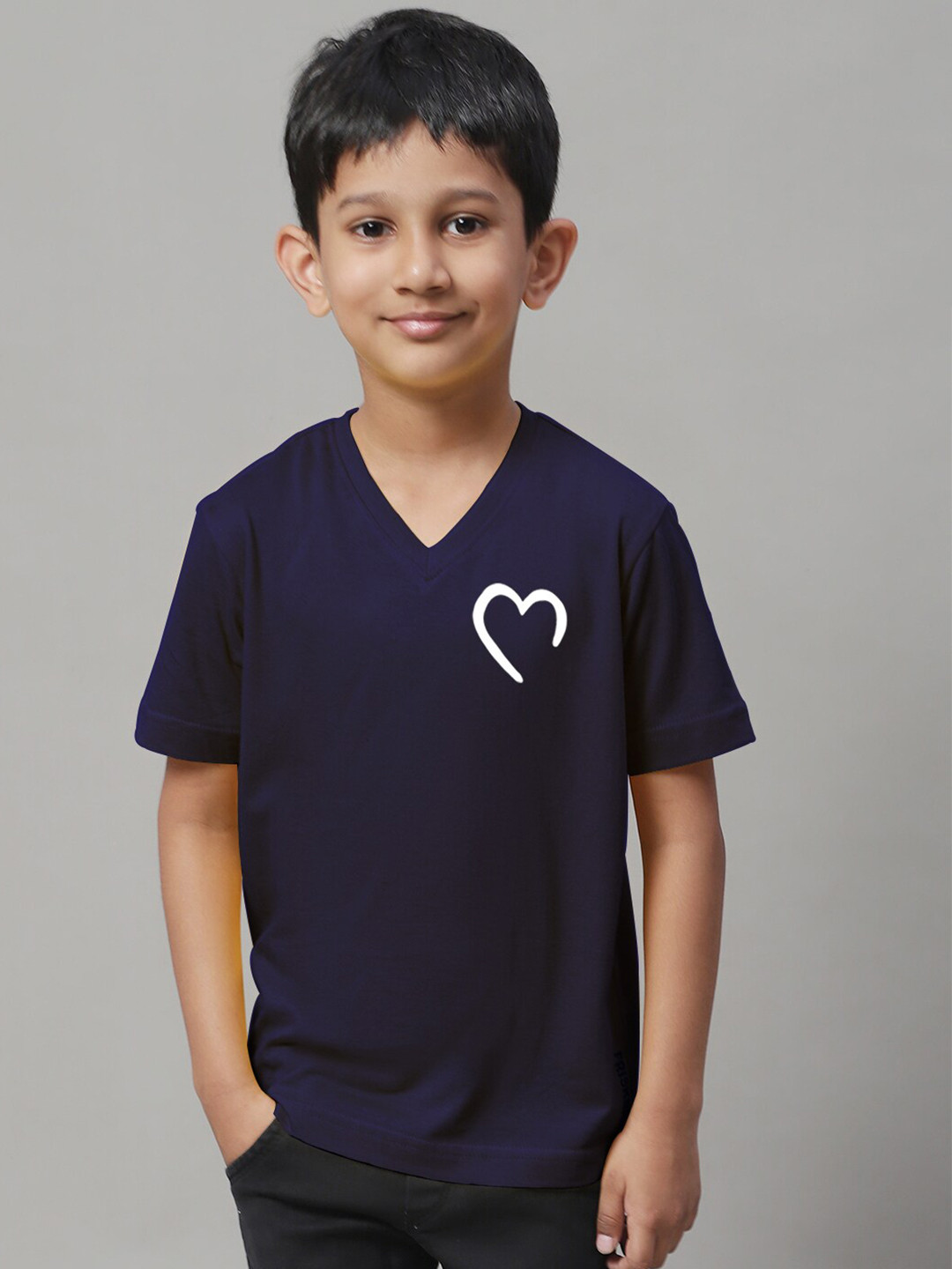 Friskers Boys Graphic Printed V-Neck Cotton T-Shirts