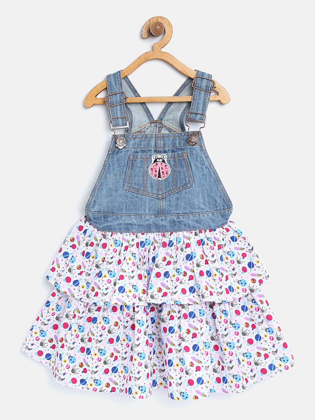 girls blue pinafore