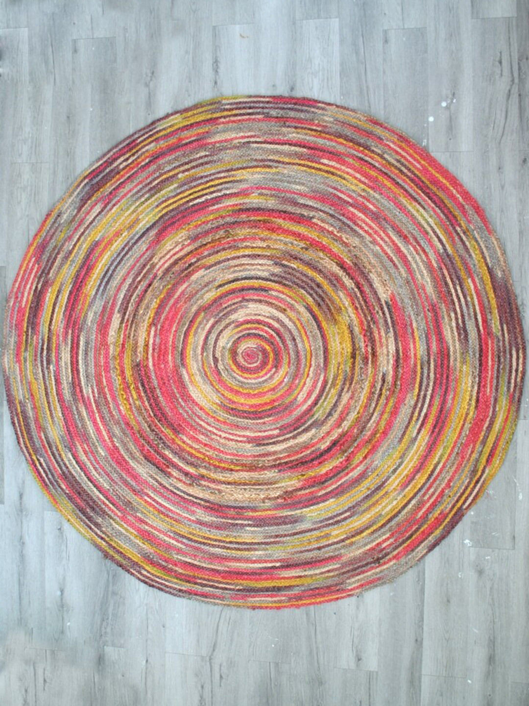 Art Avenue NEMESIA Pink Round Jute Rug