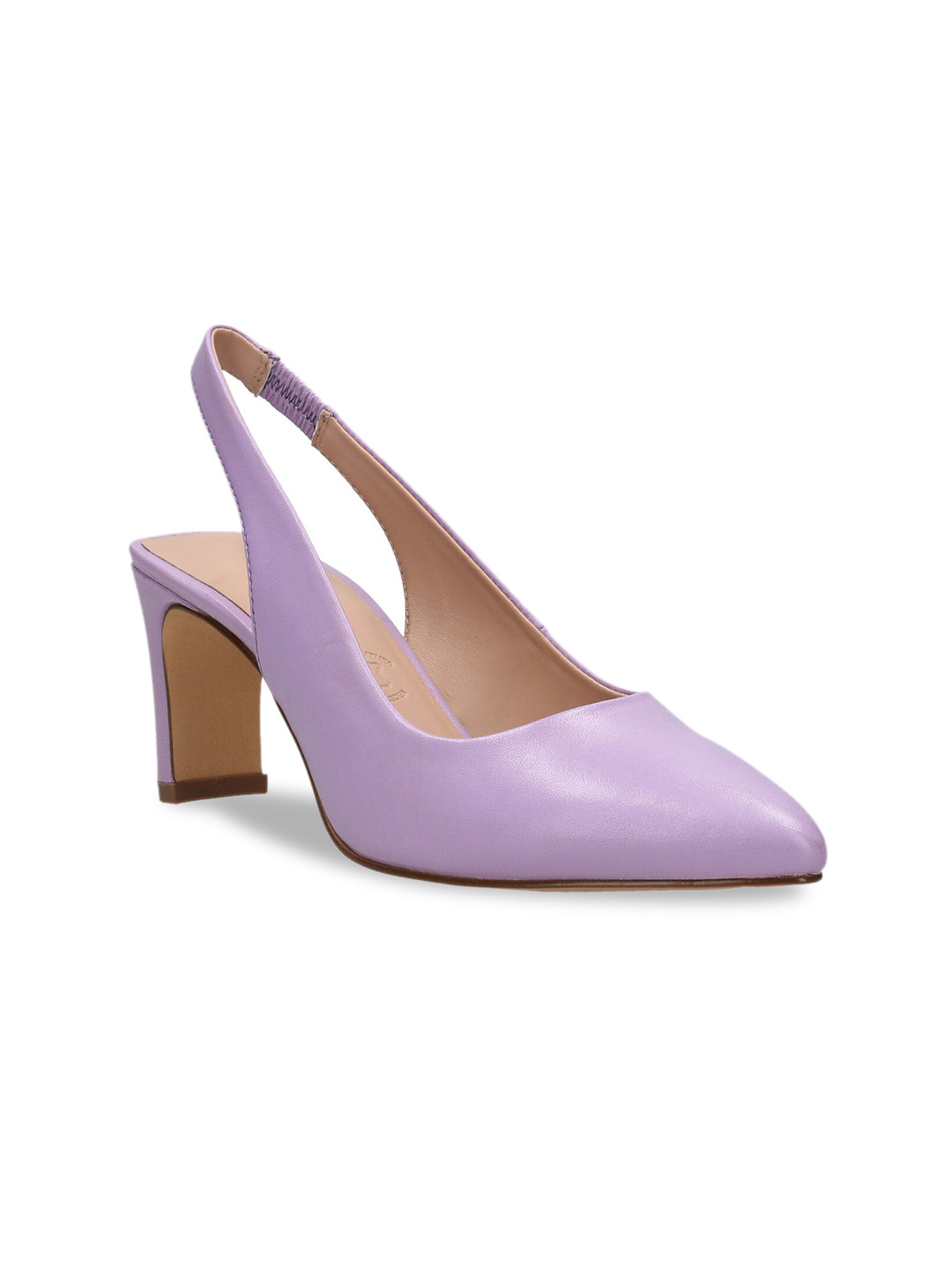 BAGATT Blade Pointed Toe Leather Slim Heel Pumps