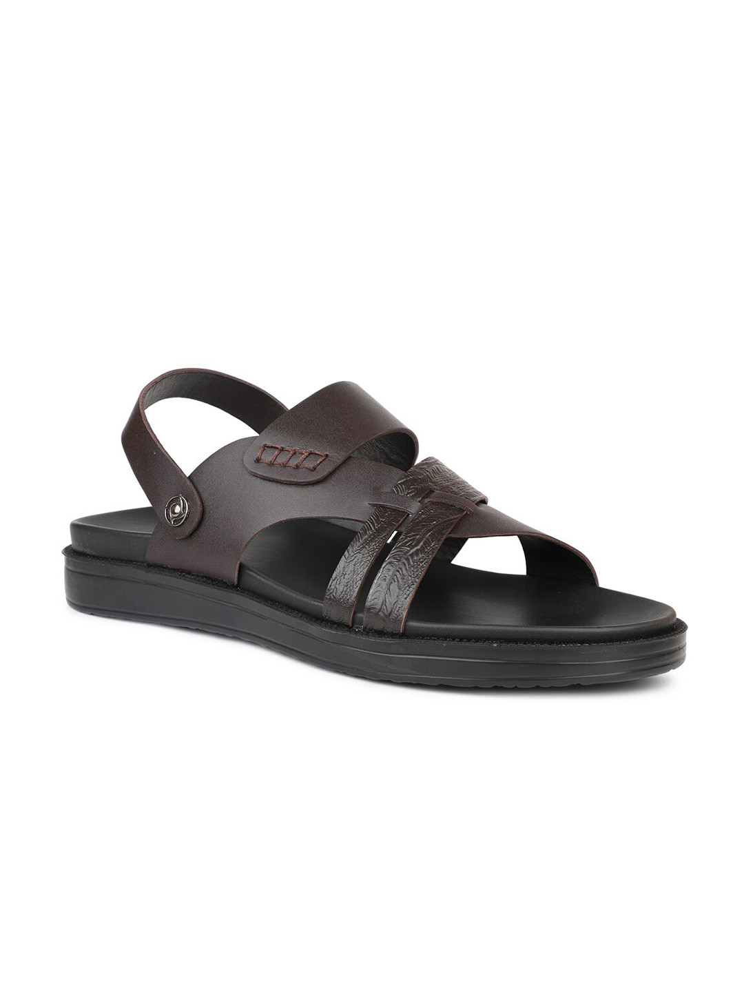 ATESBER by Inc.5 Leather Comfort Sandals With Buckle