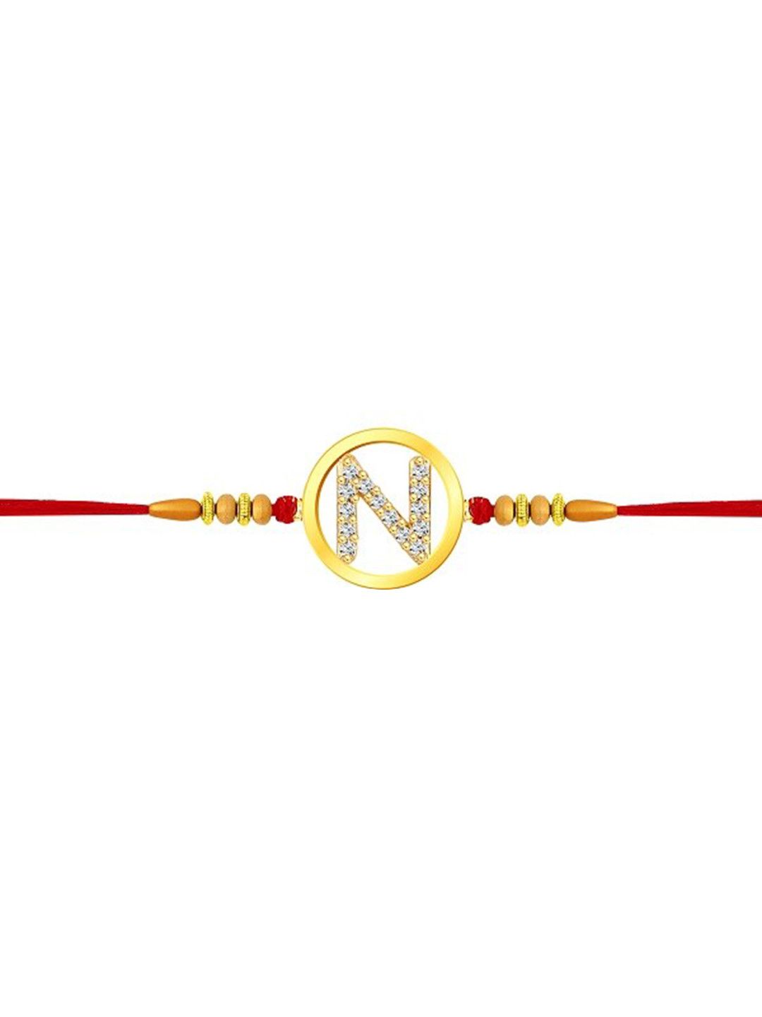 Vighnaharta Boys Initial N Alphabet Thread Rakhi