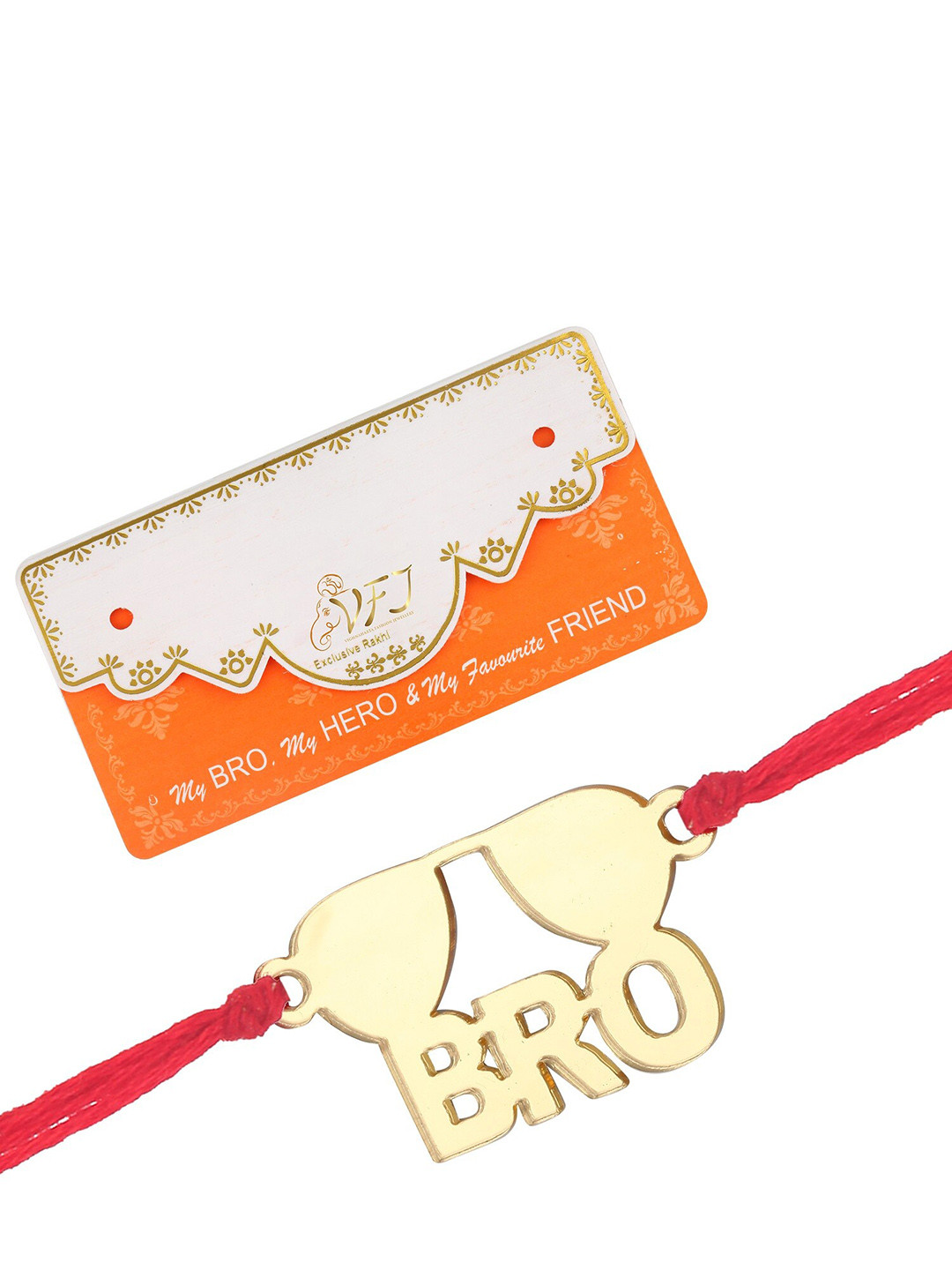 Vighnaharta Boys Gold Fancy Rakhi