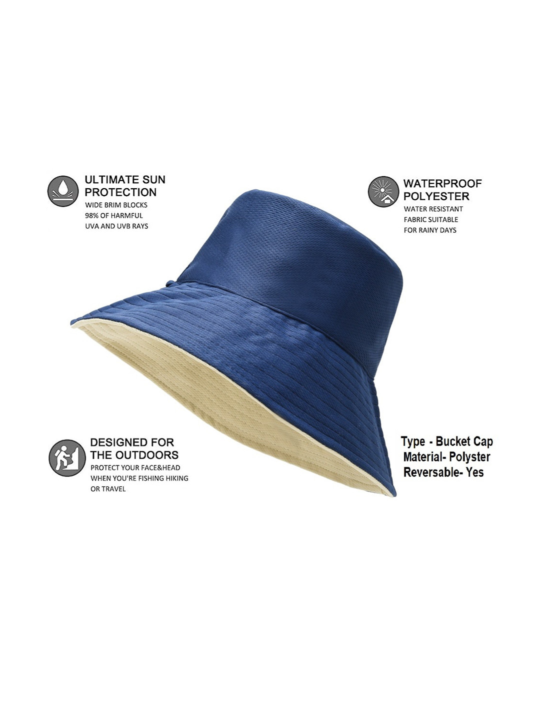 Alexvyan Women Reversible Bucket Hat