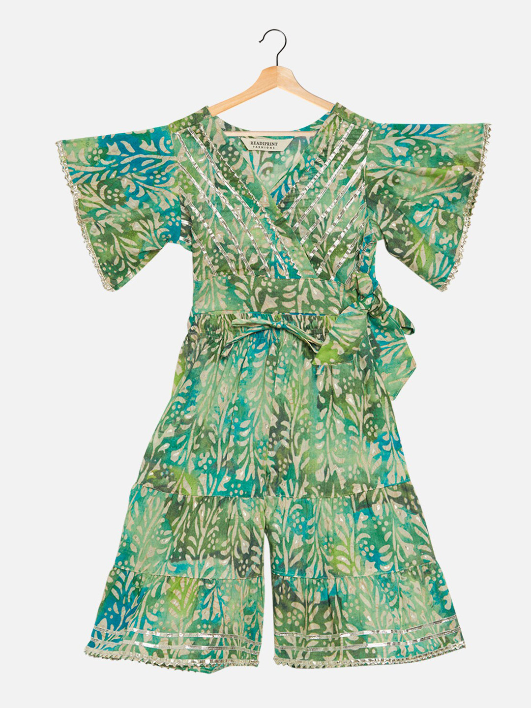 Readiprint Girls Printed Pure Cotton Top with Sharara