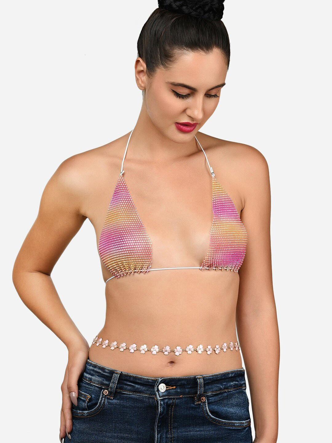 AMI Enamelled Flower Kamarband