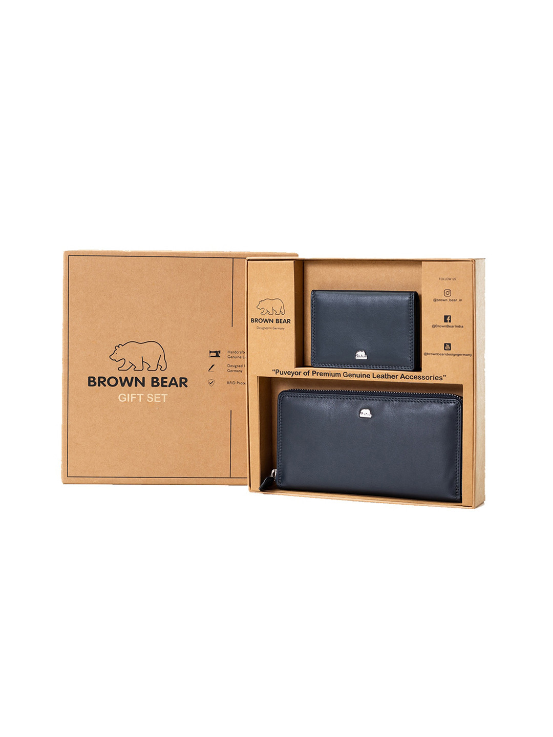 BROWN BEAR Women Leather Accessory Gift Set