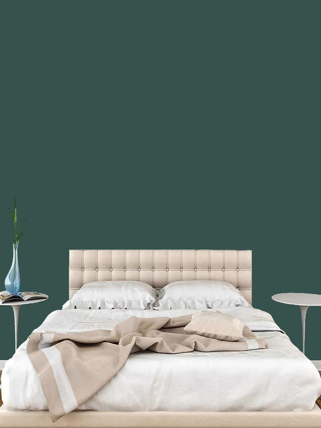 Jaamso Royals Green  Self Adhesive Peel and Stick Wallpaper