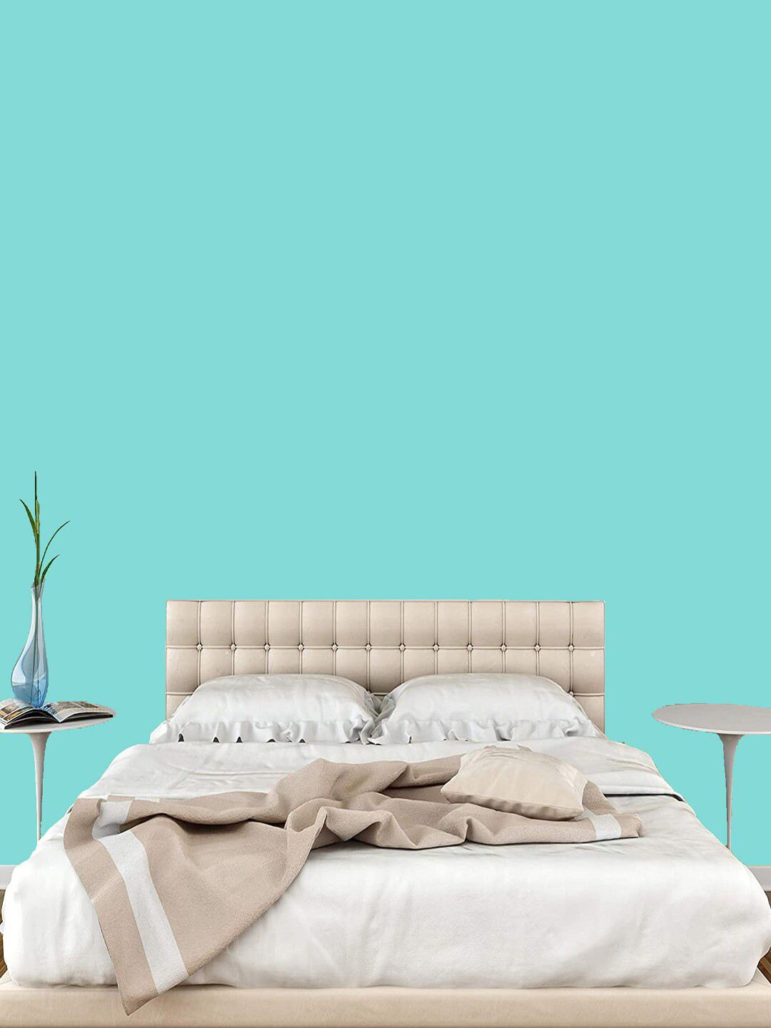 Jaamso Royals Turqouise Blue Peel & Stick Self Adhesive Wallpaper