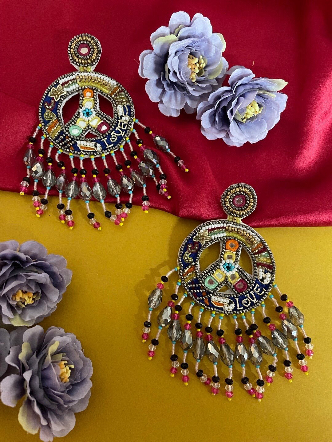 Digital Dress Room Classic Beaded Drop Earrings