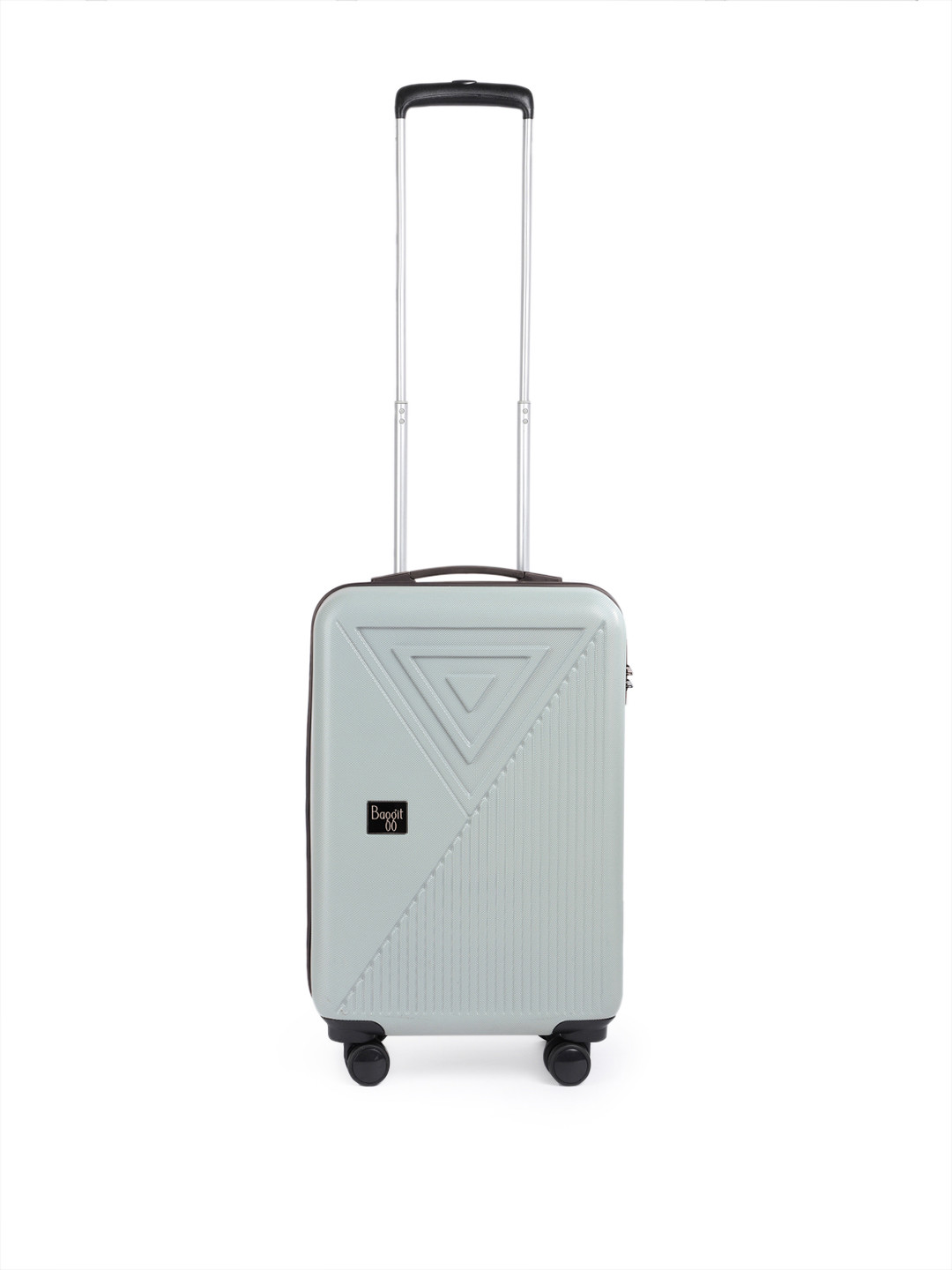 Baggit Vision Geometric Textured Hard Sided Cabin Trolley Bag