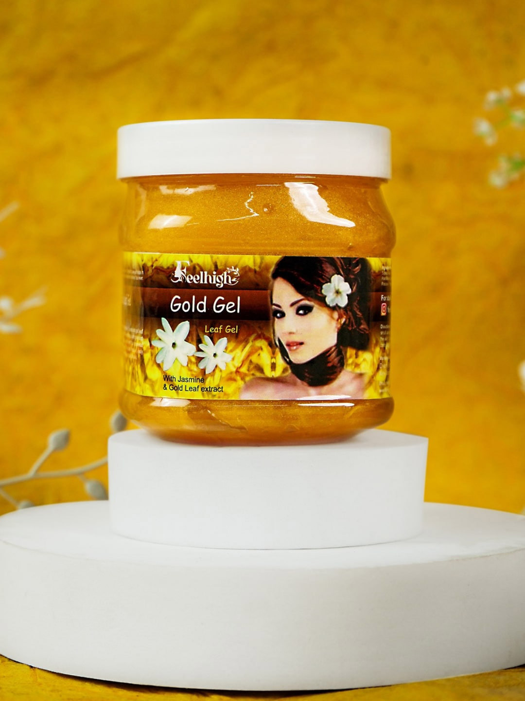FEELHIGH Gold Leaf Gel with Jasmine & Gold Leaf Extract - 500 ml