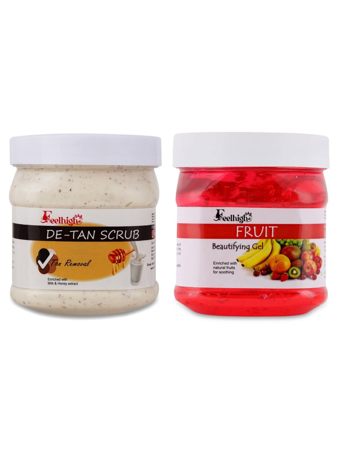 FEELHIGH Face & Body De-Tan Scrub & Fruit Gel - 100ml
