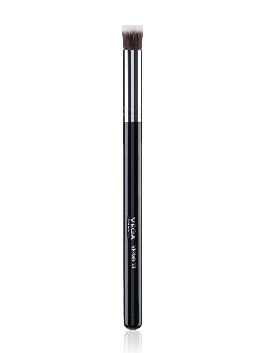 VEGA PROFESSIONAL VPPMB-13 Soft Bristles Precise Flat Kabuki Brush - Black