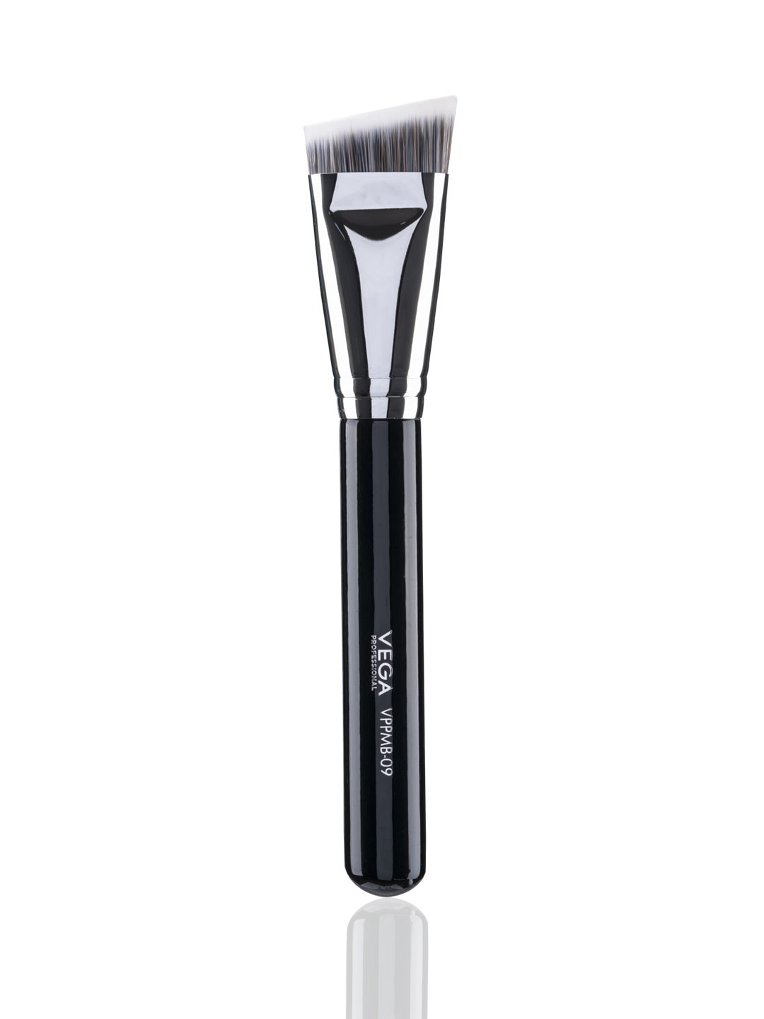 VEGA PROFESSIONAL VPPMB-09 Soft Bristles Angled Sculpting Brush - Black