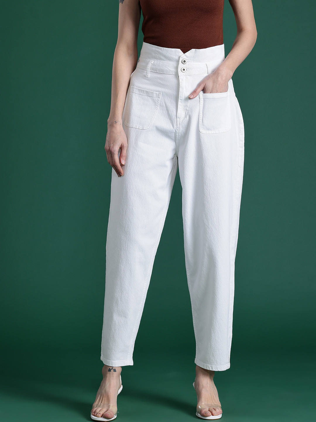 Dressberry Basics Women Slouchy Fit Jeans