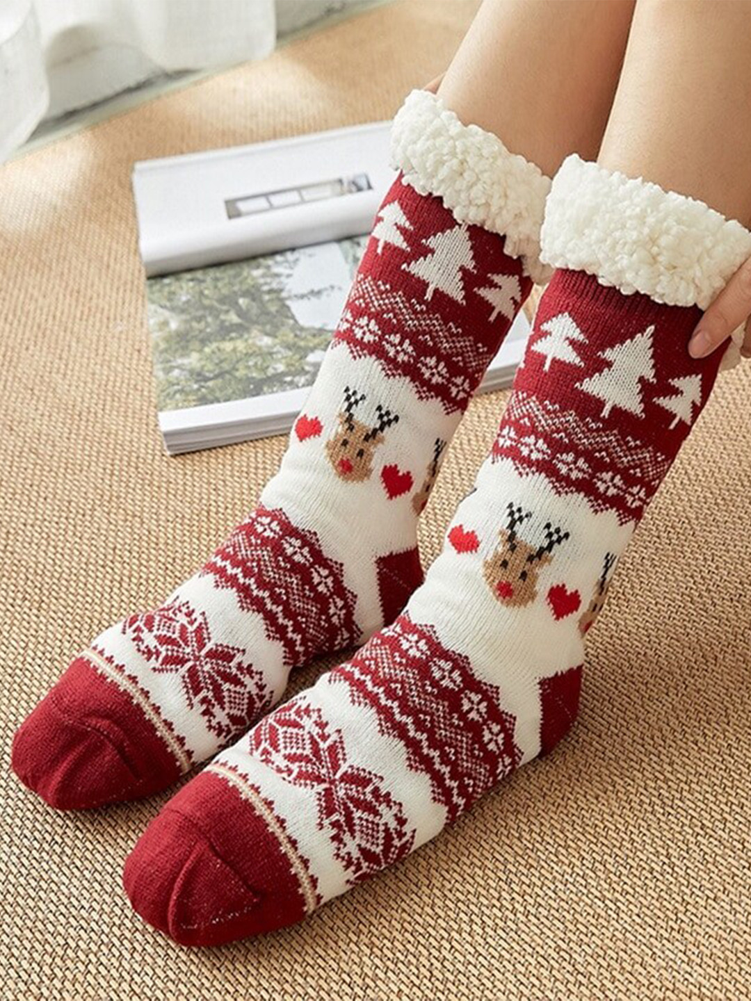 Alexvyan Women Calf-Length Winter Woolen Warm Thermal Socks