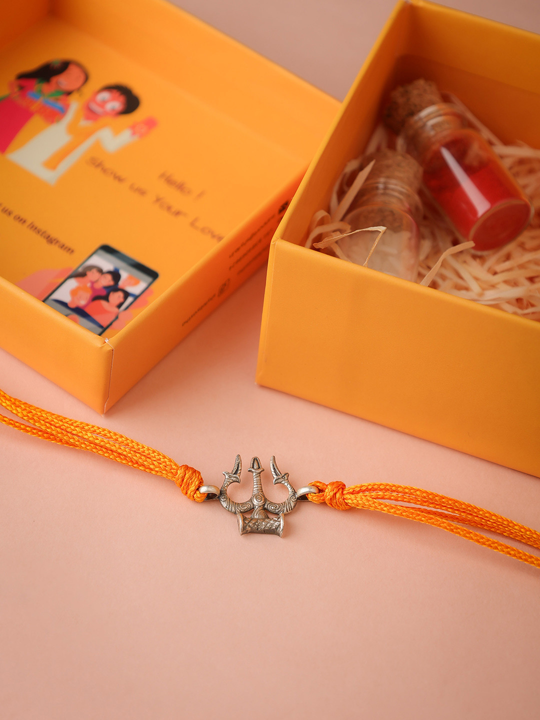 Shyle 925 Sterling Silver Trishul Rakhi