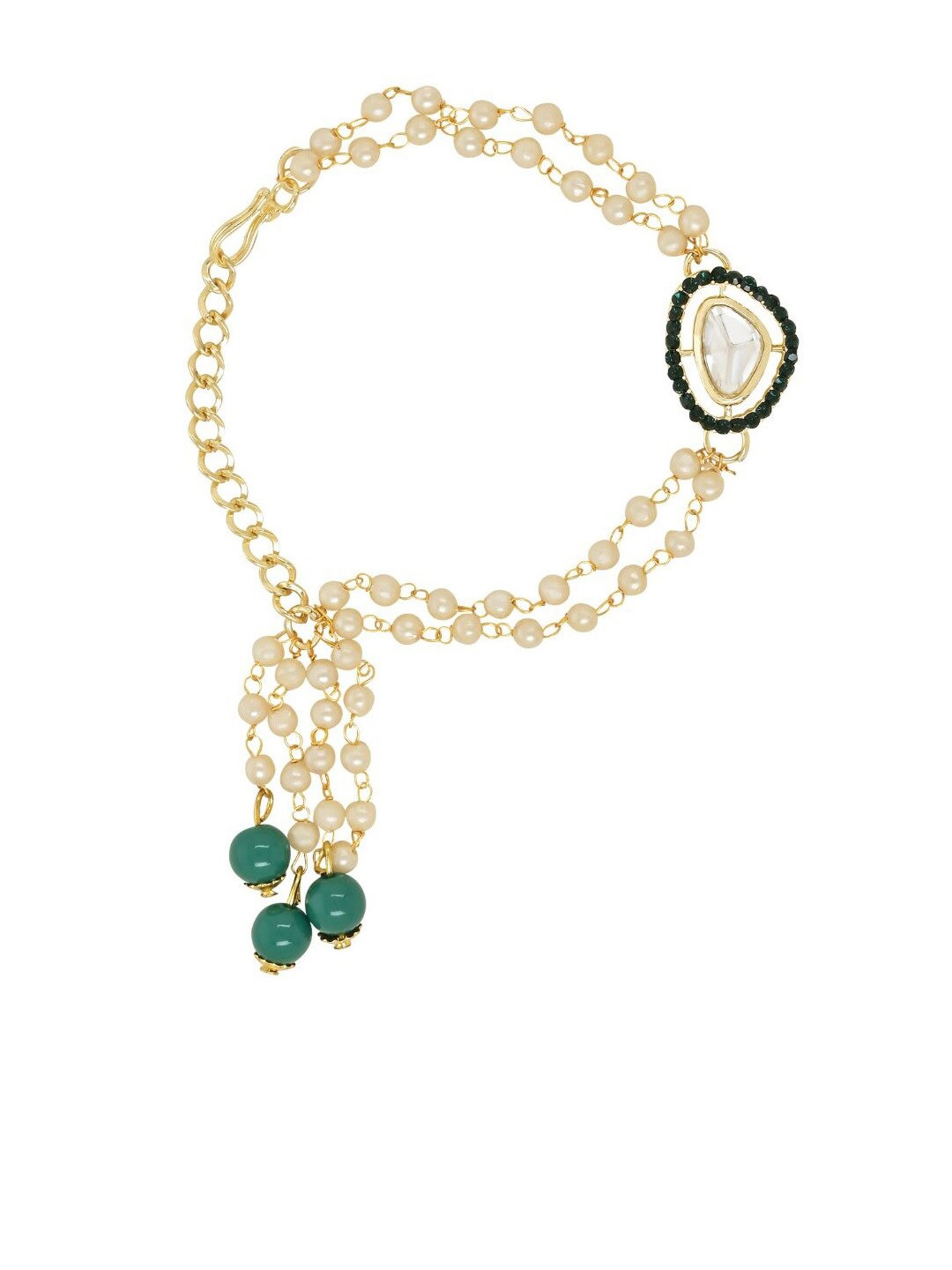 I Jewels Artificial Beads Hanging Lumba Rakhi