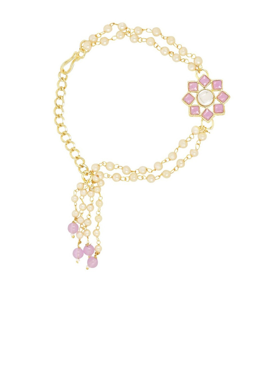 I Jewels Artificial Beads Hanging Lumba Rakhi