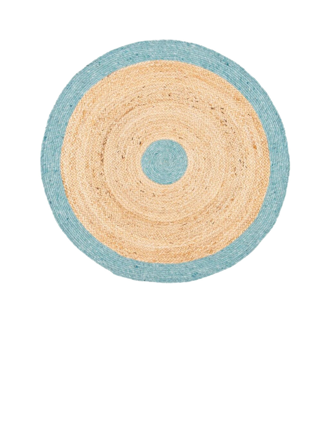 Art Avenue RAFF Brown & Blue Geometric Jute Carpet