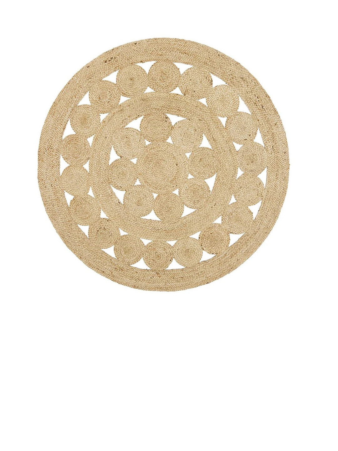 Art Avenue BRENDA Brown Braided Round Jute Carpet