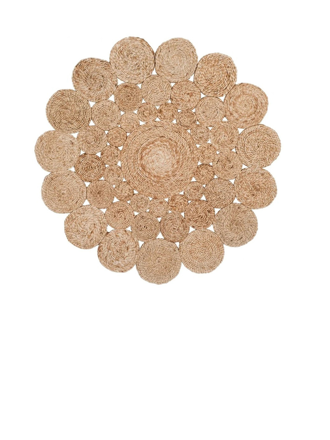 Art Avenue Petunia Brown Round Jute Carpets