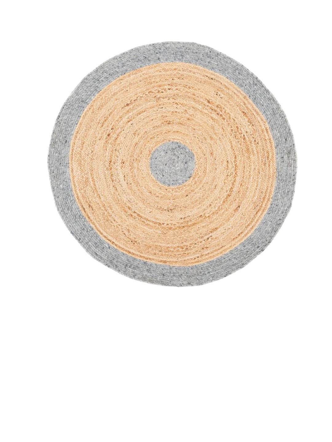 Art Avenue ISLE Beige & Grey Braided Jute Rug