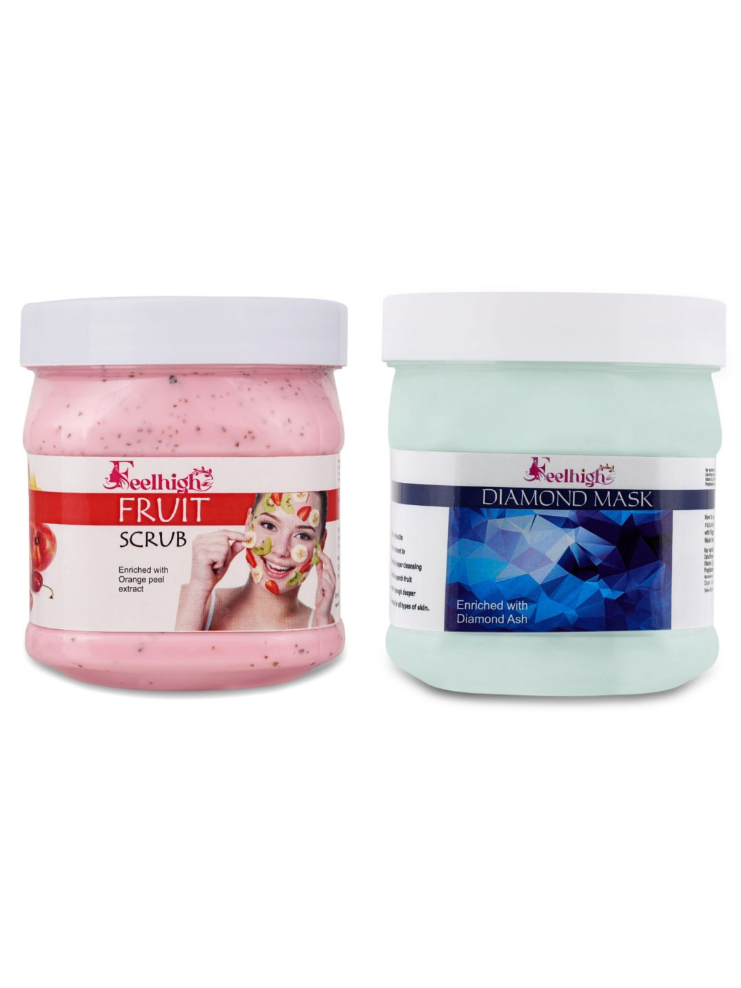 FEEL HIGH Face & Body Fruit Scrub & Diamond Mask