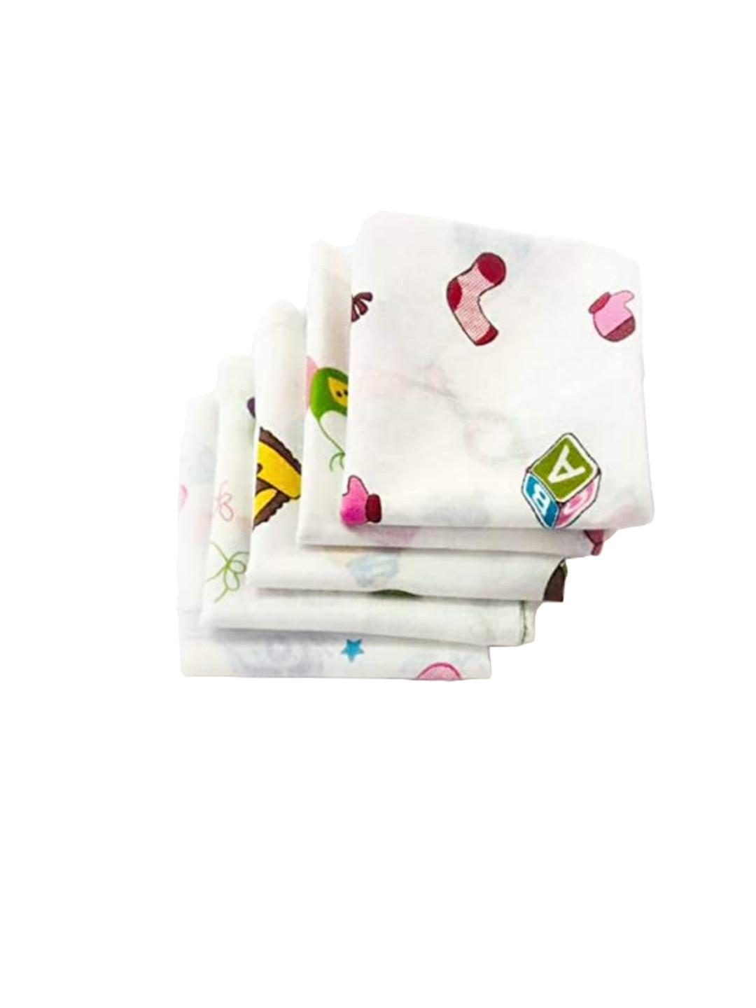 Trance Home Linen Kids Set Of 5 Printed 210 GSM Pure Cotton Napkin Set