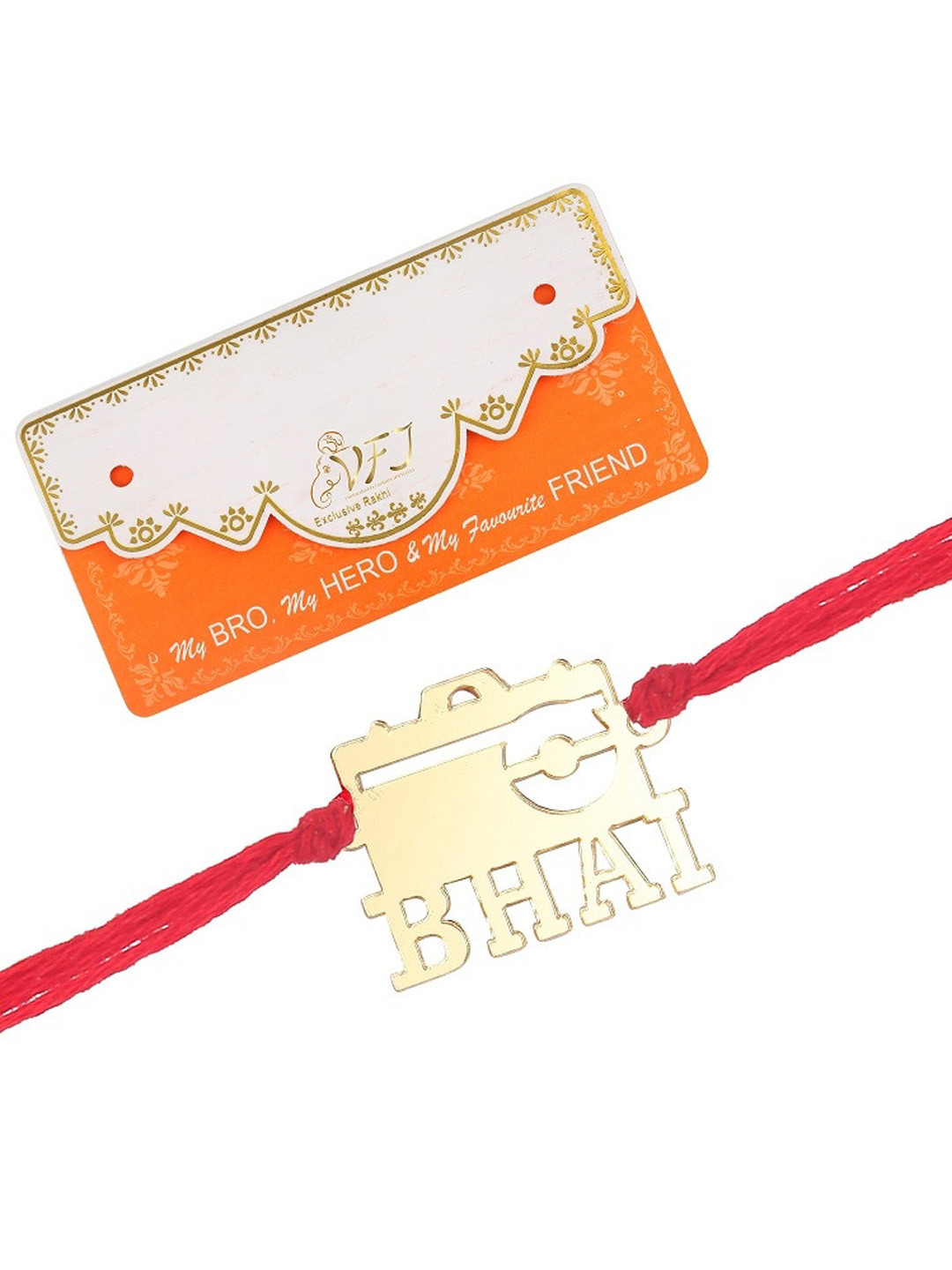 Vighnaharta Men Set Of 2 Dashing wala & Camera Wala Bhai Rakhi With Roli & Chawal