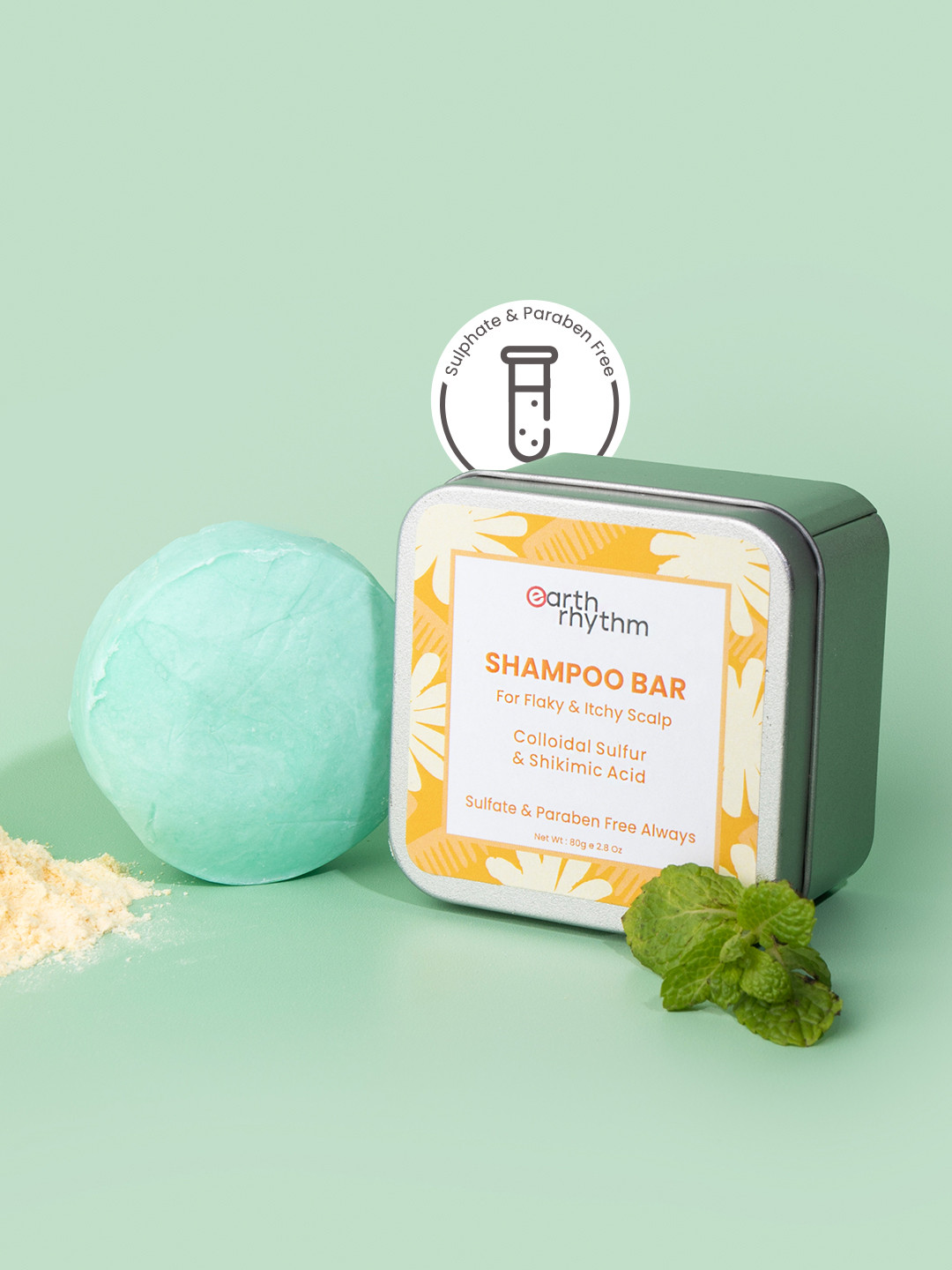 Earth Rhythm Anti Dandruff Shampoo Bar 80 g