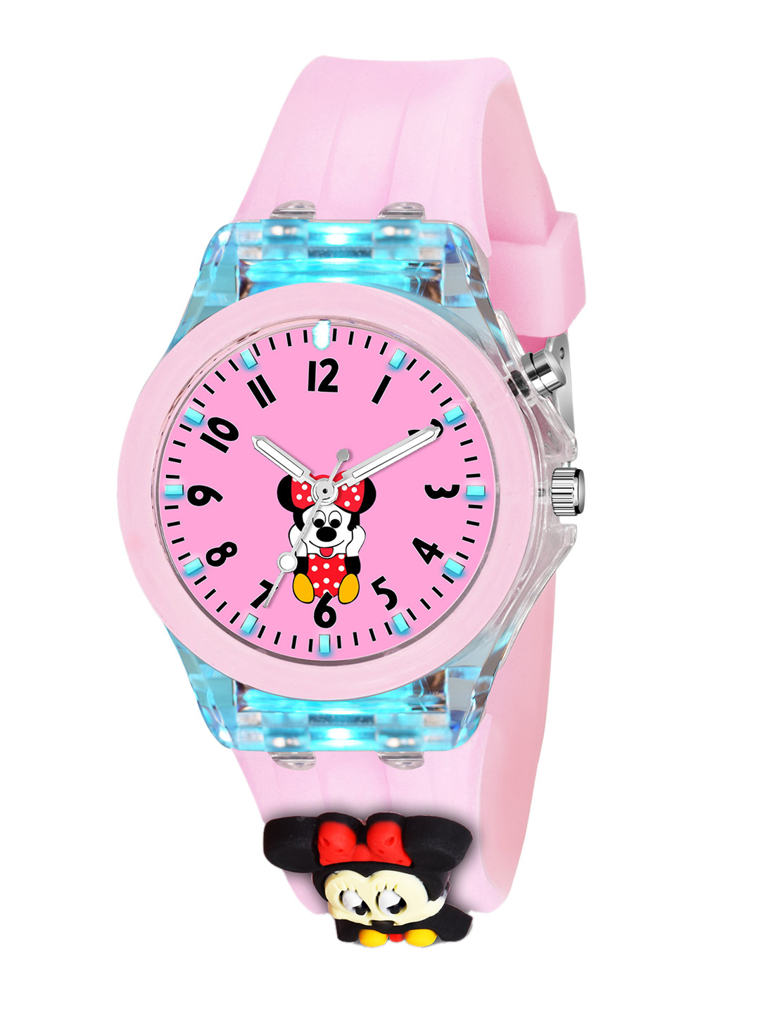 SWADESI STUFF Girls Round Analogue Watch MULTI LIGHT MICKY